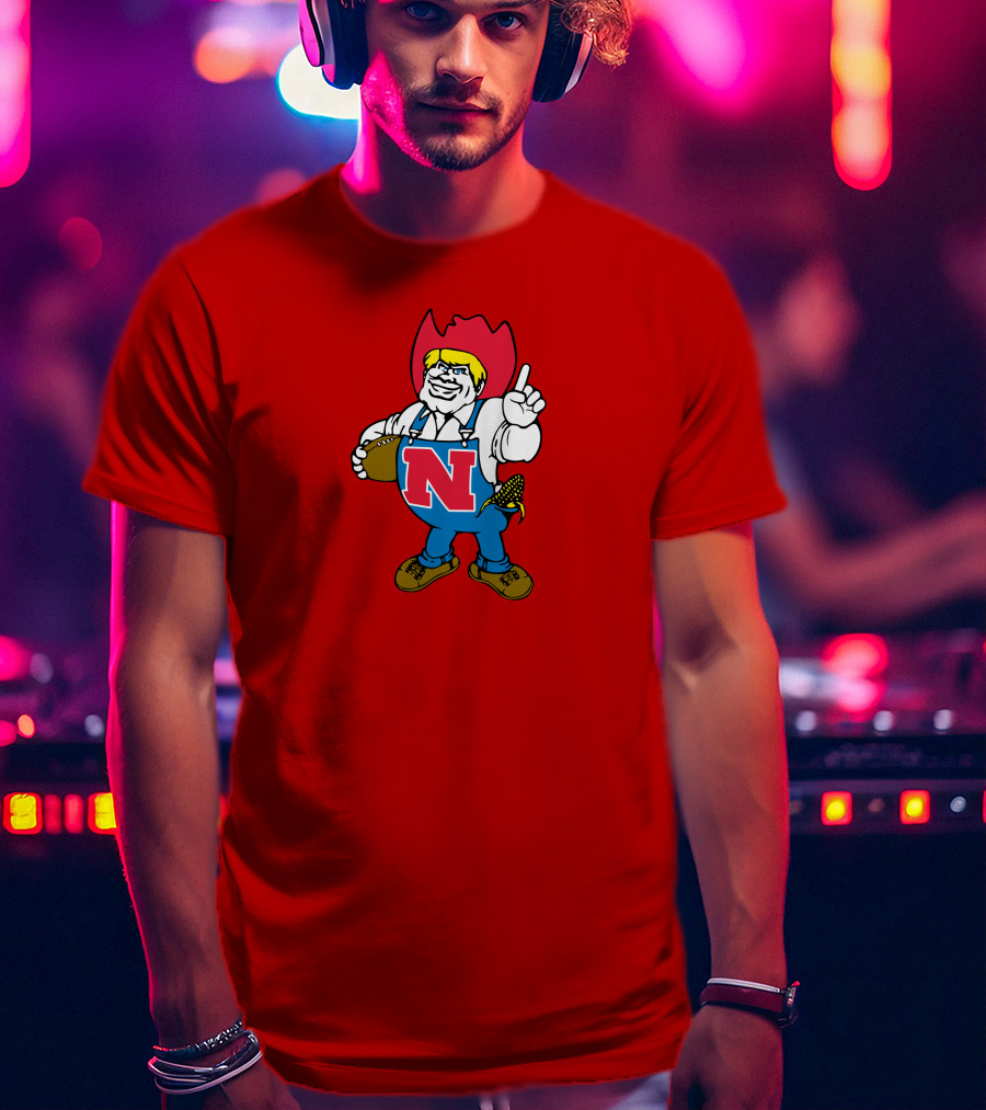 Herbie Husker Nebraska Football Cornhusker Mascot T-Shirt