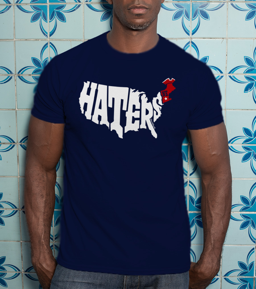 Haters New England Patriots Map T-Shirt