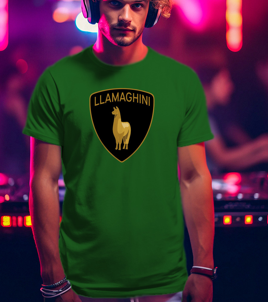 Llamaghini III Blipshift Shea Adam Emblem T-Shirt