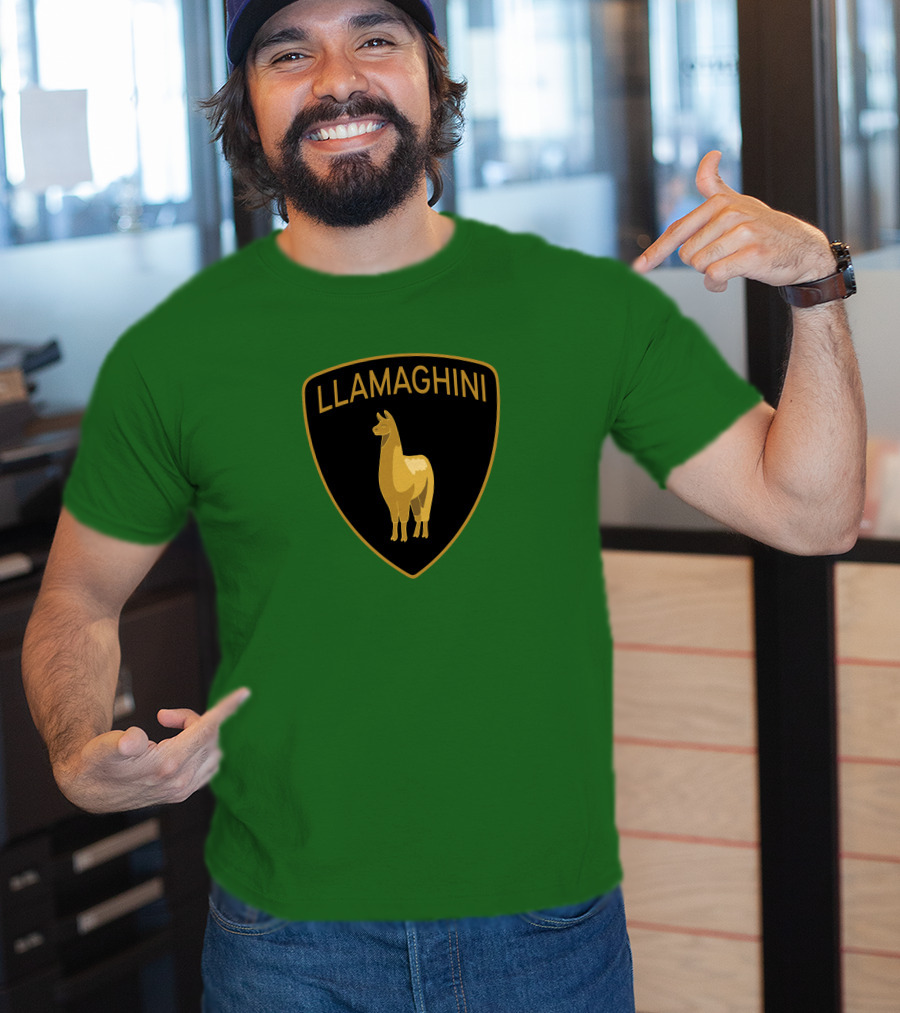 Llamaghini III Blipshift Shea Adam Emblem T-Shirt