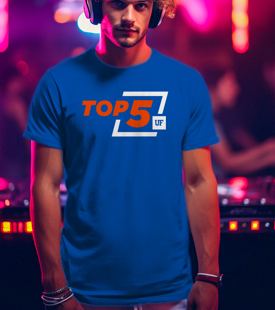 Top 5 UF University Florida Gators Elite Ranking Achievement T-Shirt