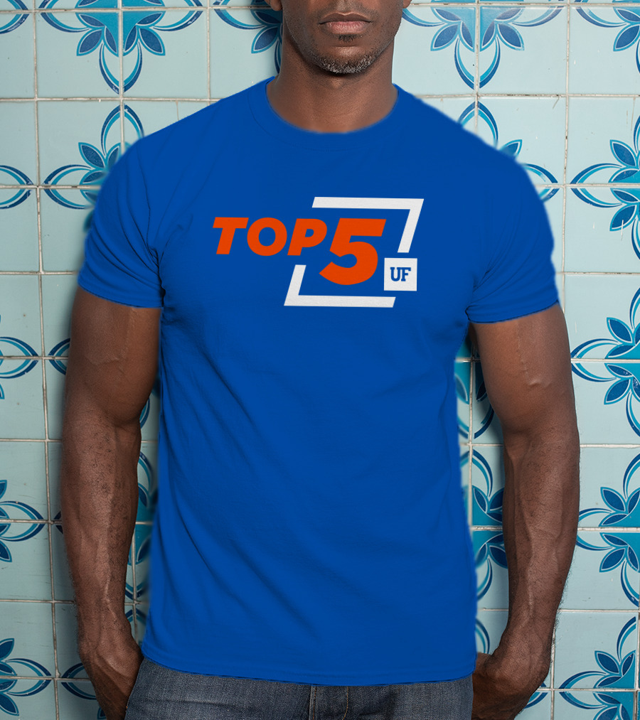 Top 5 UF University Florida Gators Elite Ranking Achievement T-Shirt