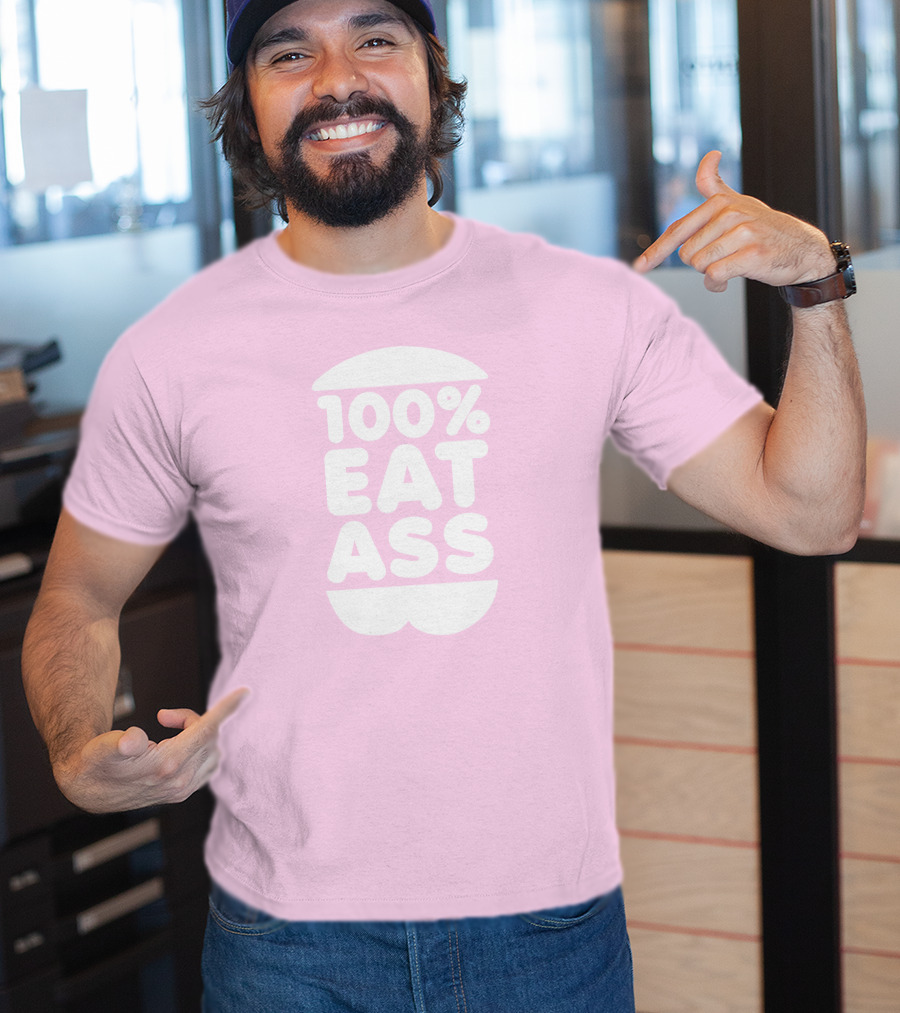 Rooster Teeth Store Face Jam 100% Eat Ass T-Shirt