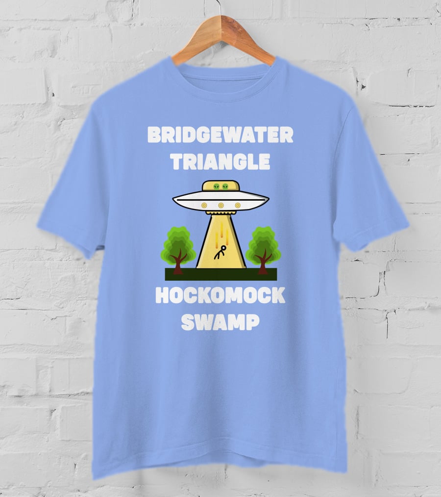Bridgewater Triangle Hockomock Swamp UFO Alien Abduction Scene T-Shirt