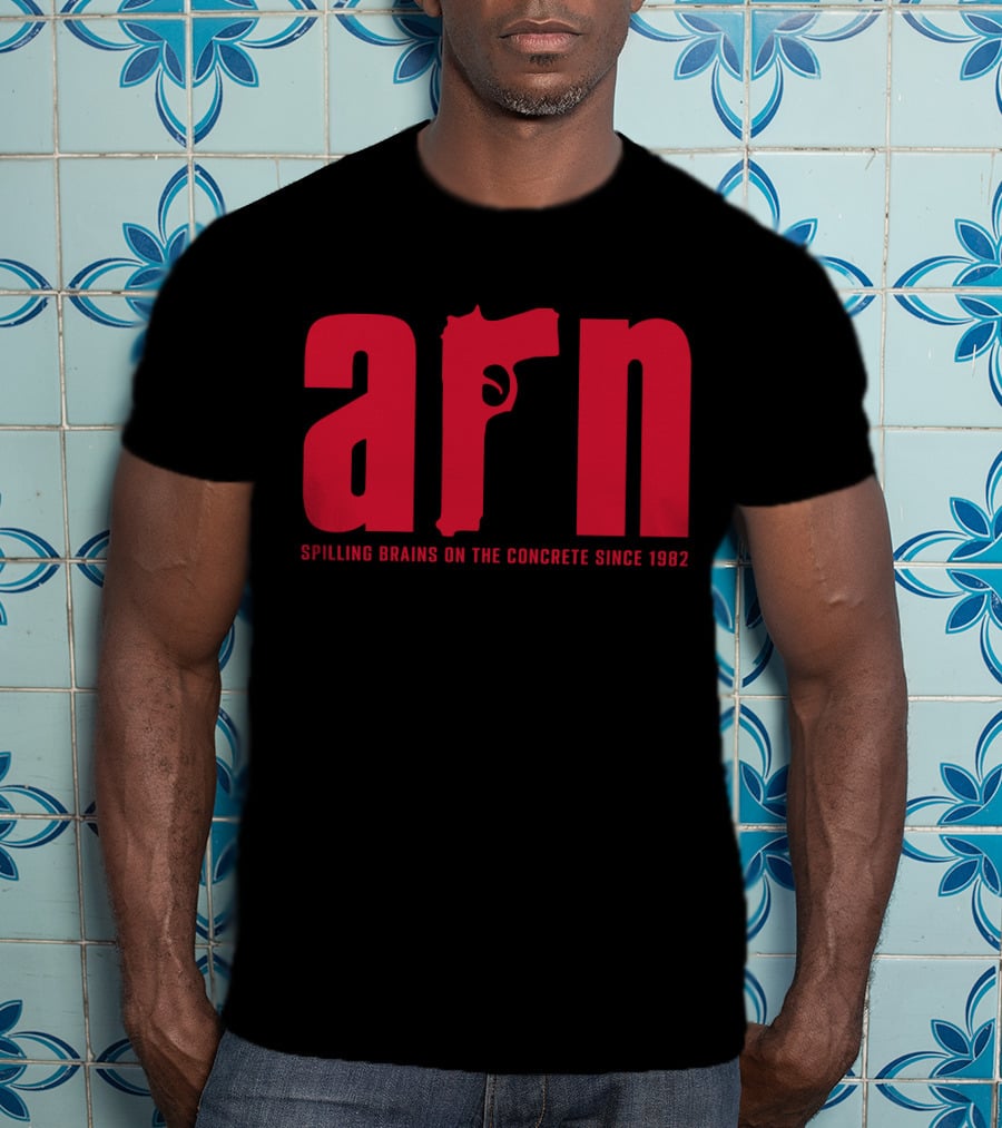 Arn Anderson Spilling Brains On The Concrete Since 1982 Sopranos Gimmicks T-Shirt
