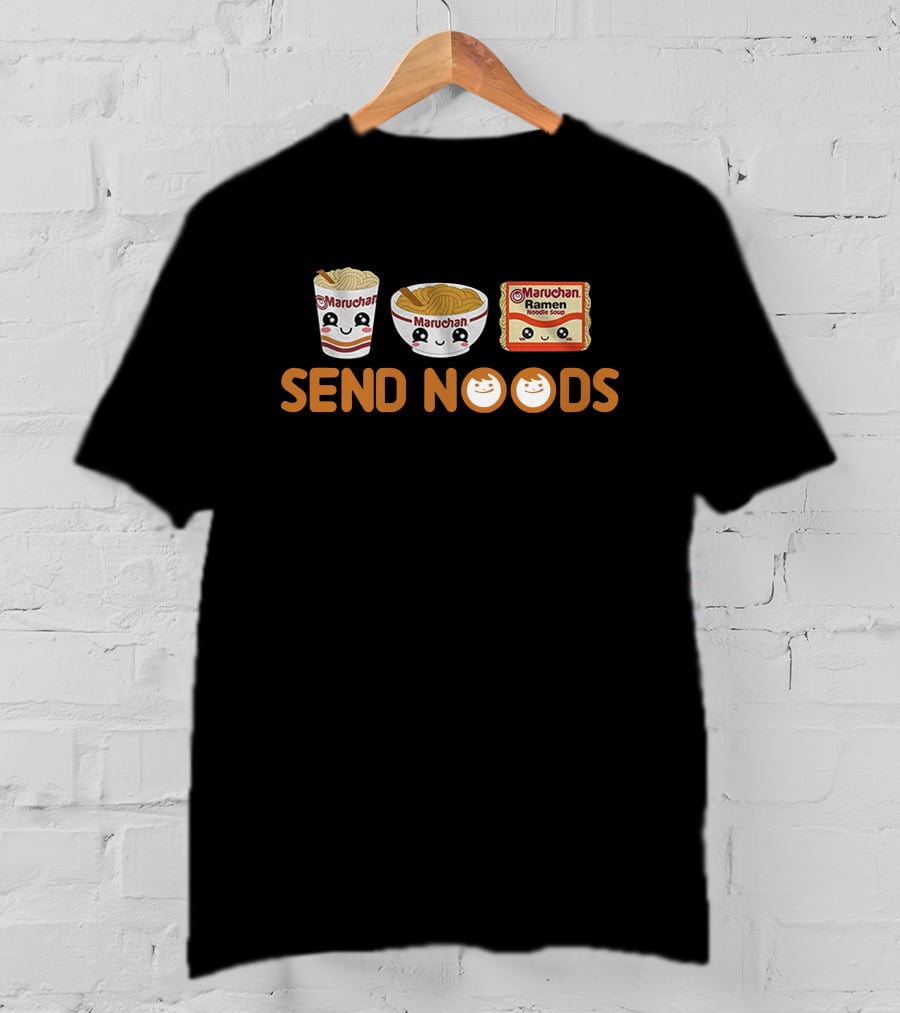 Maruchan Send Noods Cup Bowl Pack Kawaii Ramen T-Shirt