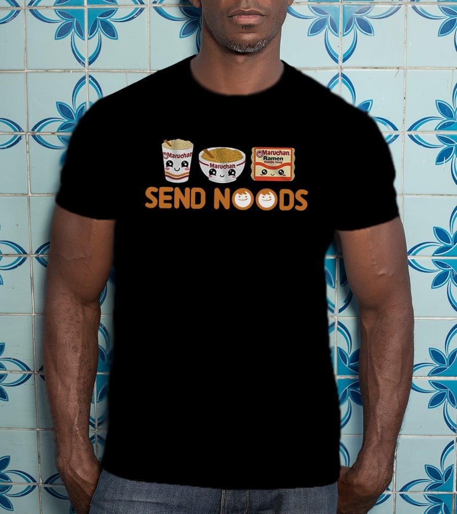 Maruchan Send Noods Cup Bowl Pack Kawaii Ramen T-Shirt
