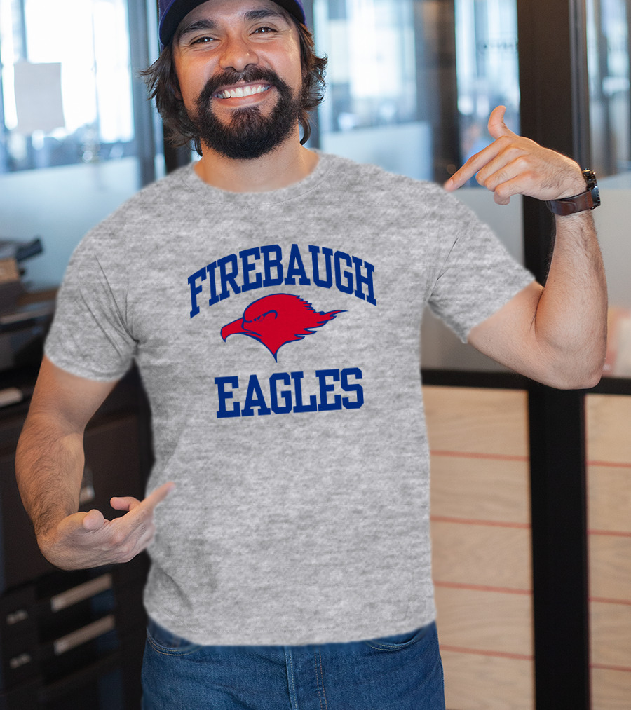 Josh Allen Firebaugh Eagles Buffalo Bills Red Blue Text T-Shirt