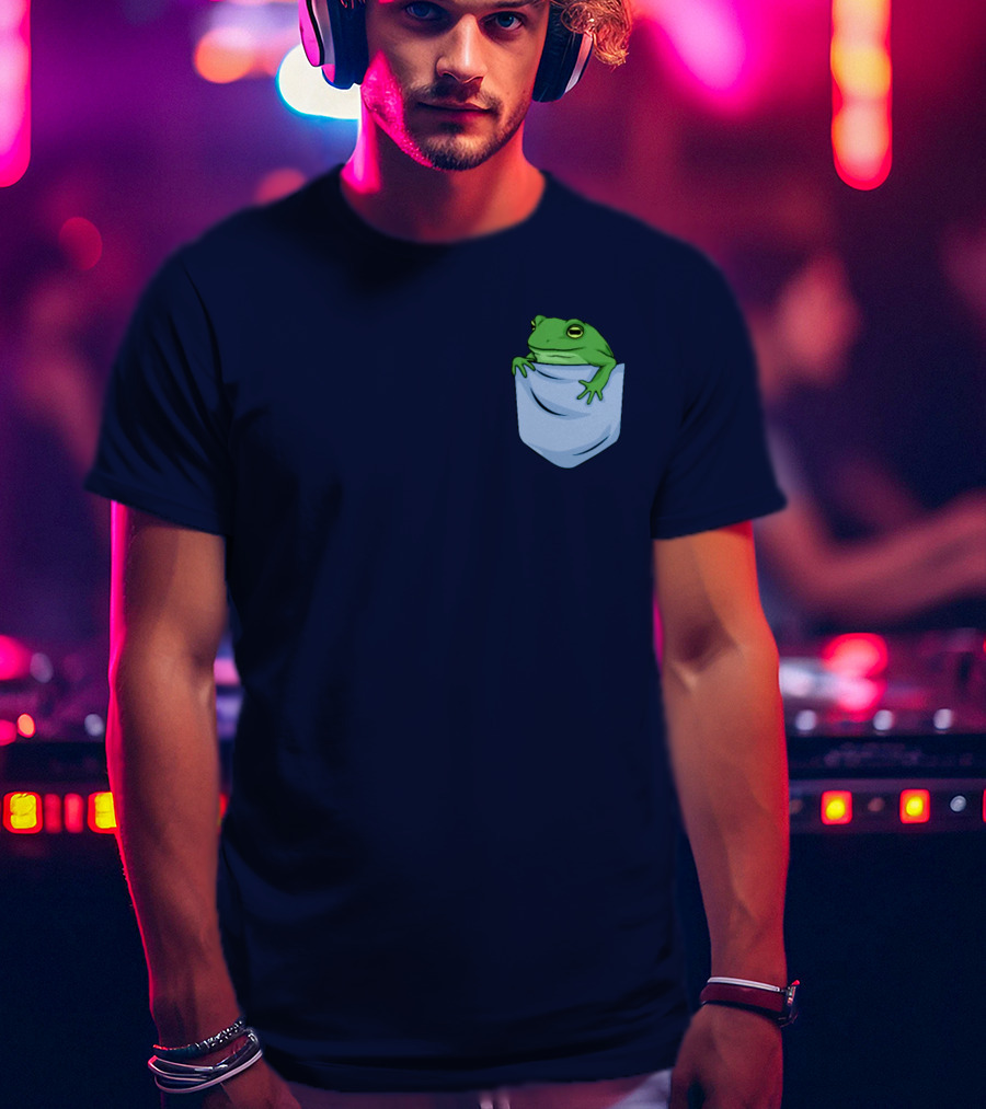 Jenna Lynn Meowri Frog In Pocket T-Shirt