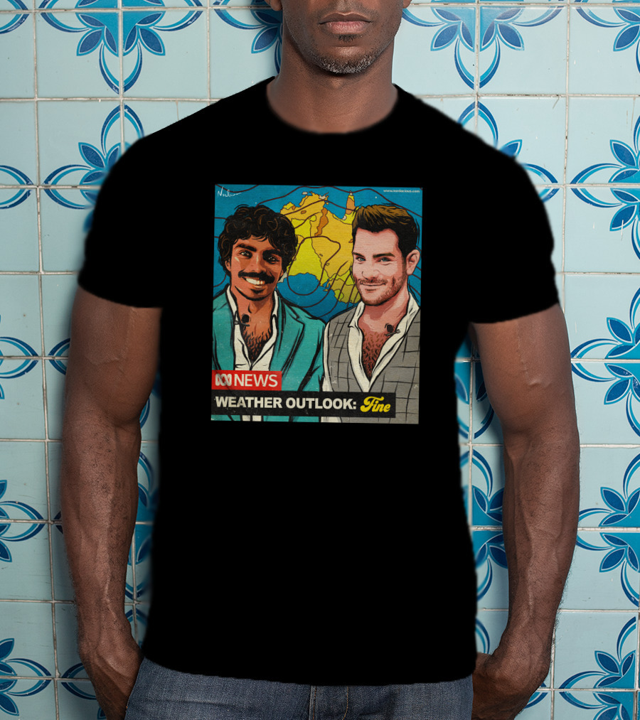 ABC News Weather Outlook Fine Nate Byrne Tony Armstrong T-Shirt