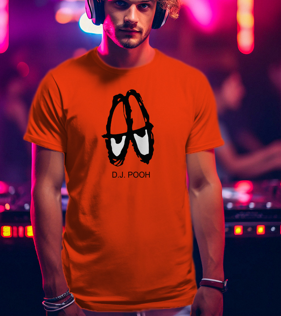 D.J. Pooh Orange Shoes T-Shirt