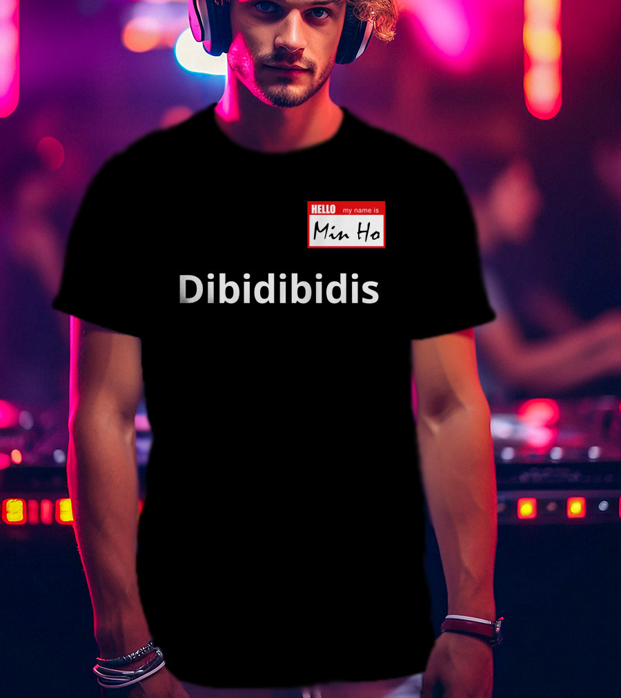 Dibidibidis Hello My Name Is Minho Shinee T-Shirt
