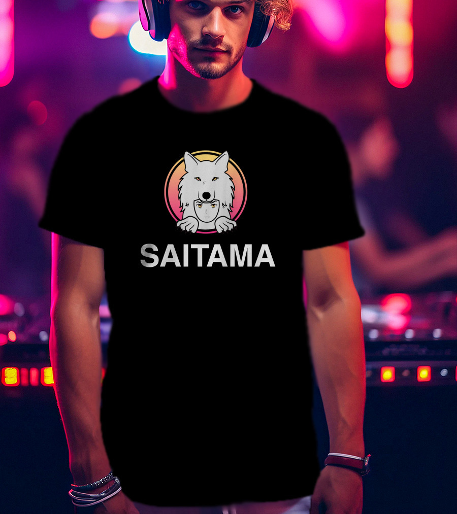 Mkay Saitama Saitama Inu Coin Anime Wolf T-Shirt