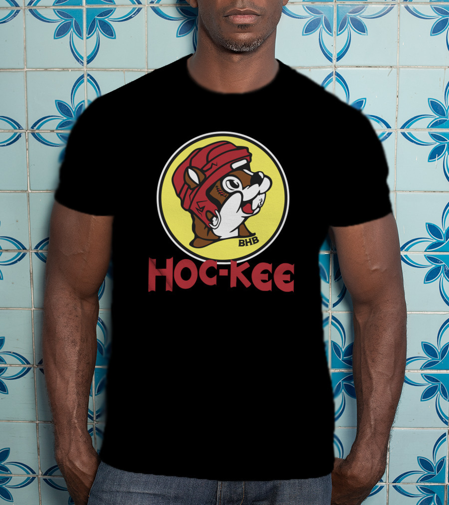 Bring Hockey Back BHB Hoc-Kee Beaver With Helmet T-Shirt