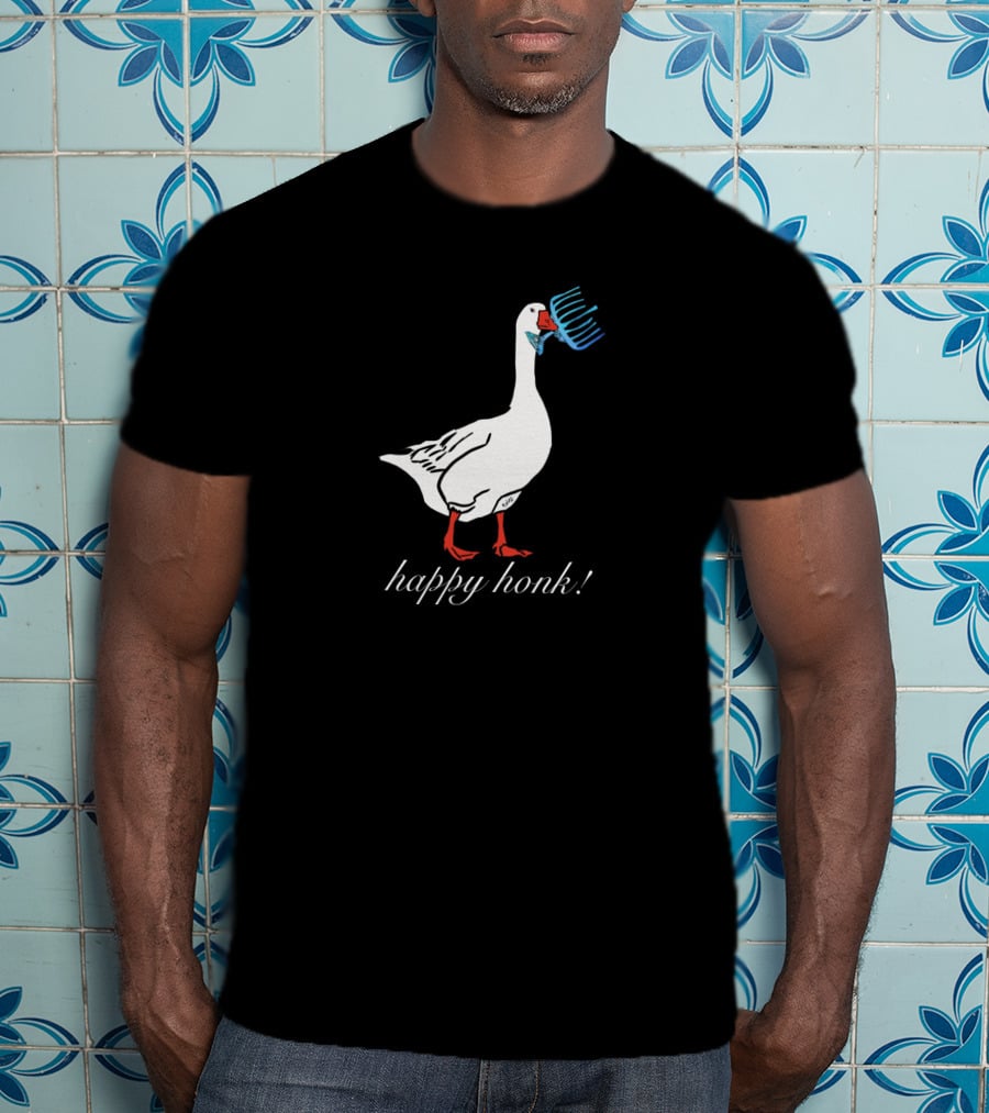 Maimonides-Nutz Happy Honk Goose With Comb T-Shirt