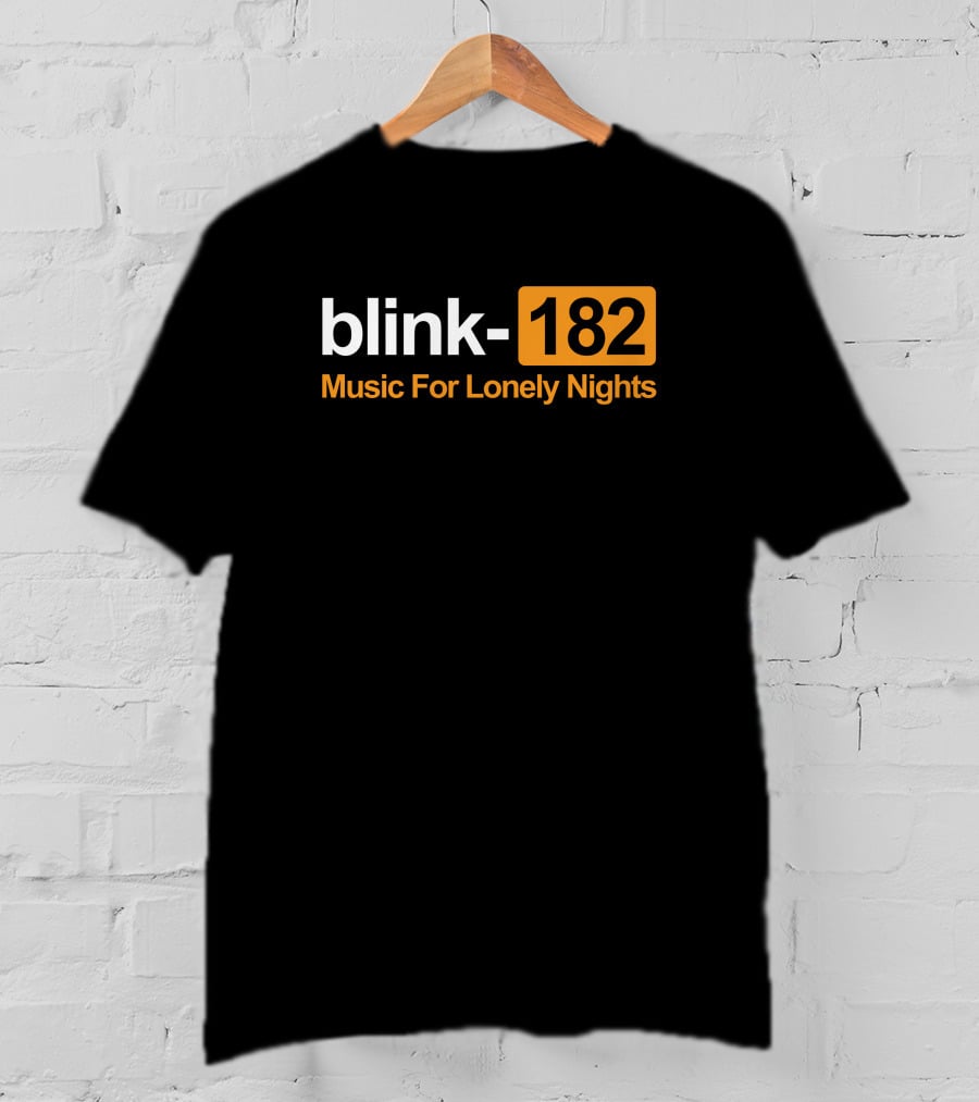 Blink-182 Music For Lonely Nights Nostalgic Alternative Rock Vibes T-Shirt