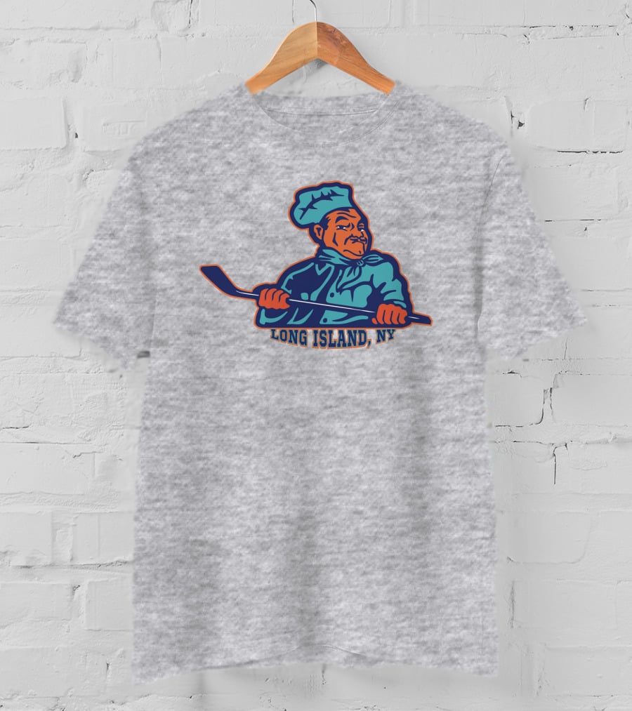 Borrelli's Hockey Long Island NY Chef With Hockey Stick T-Shirt