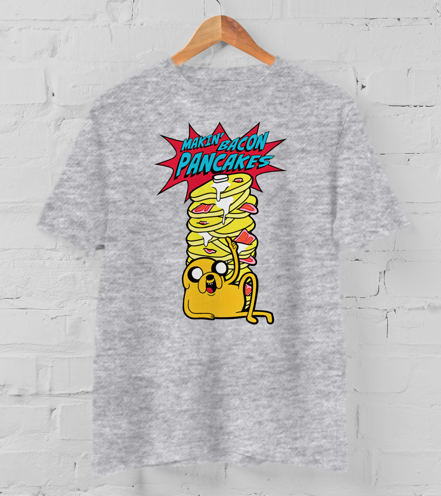 Makin' Bacon Pancakes Stack With Jake The Dog T-Shirt