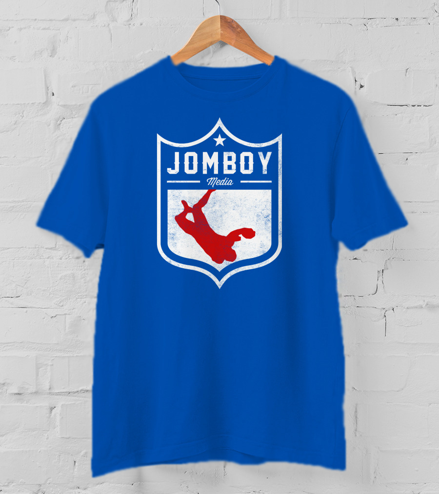 Jomboy Media Merch Thicc Six New Logo NFL Shield T-Shirt