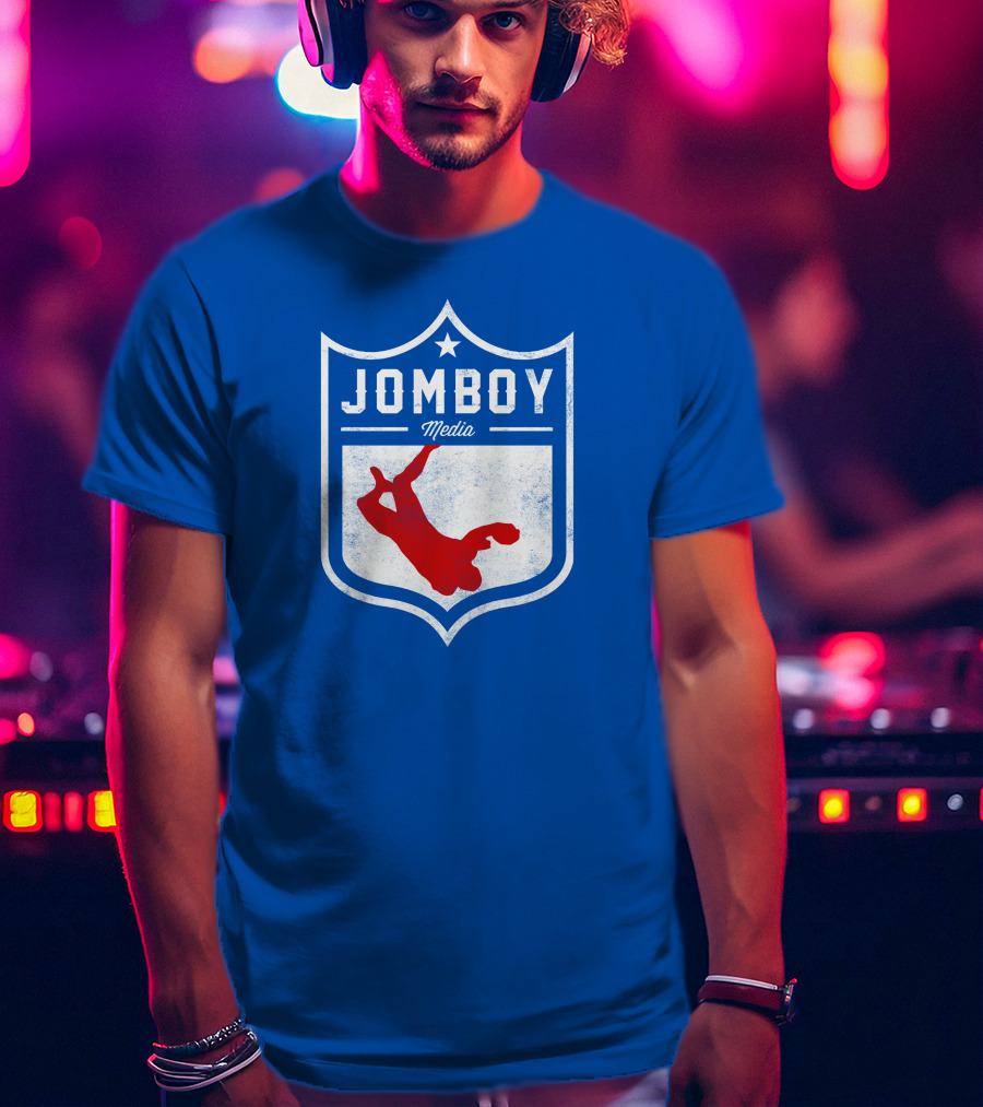 Jomboy Media Merch Thicc Six New Logo NFL Shield T-Shirt