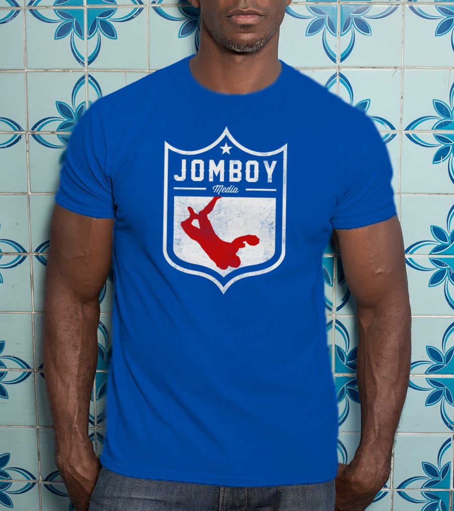 Jomboy Media Merch Thicc Six New Logo NFL Shield T-Shirt