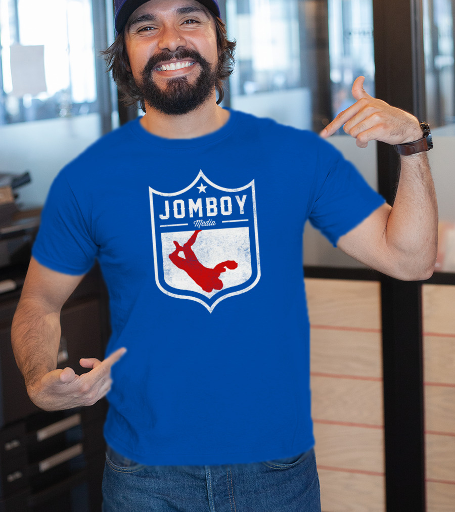 Jomboy Media Merch Thicc Six New Logo NFL Shield T-Shirt