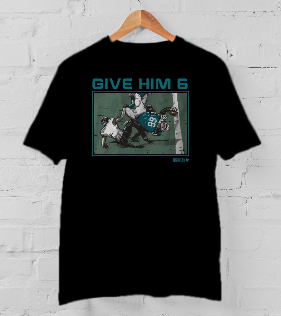 Give Him 6 Robert Hunt Football NFLPA T-Shirt