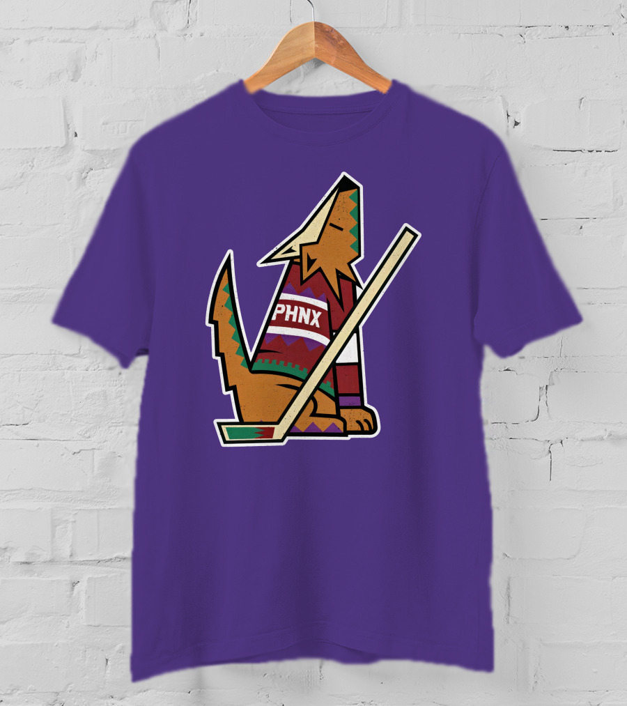 Phnx Locker Merch PHNX Howling Coyote Hockey Stick T-Shirt