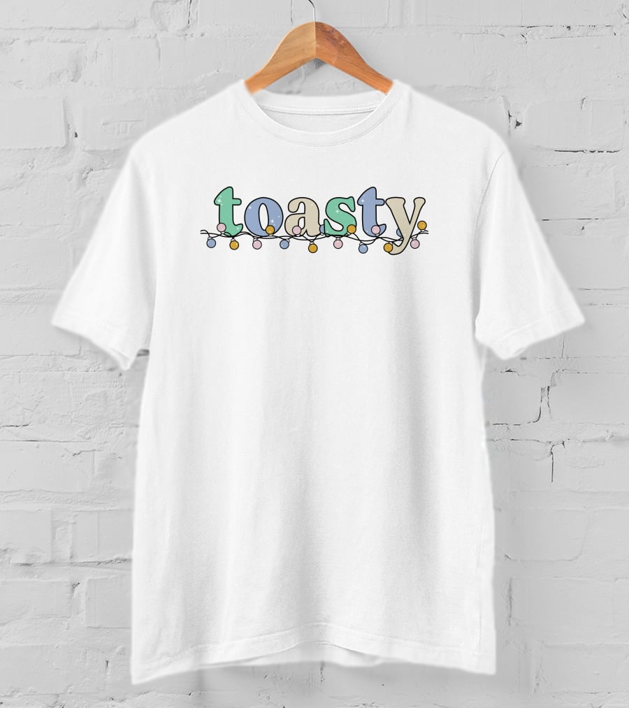 The Morning Toast Merch Toasty Holiday Lights T-Shirt