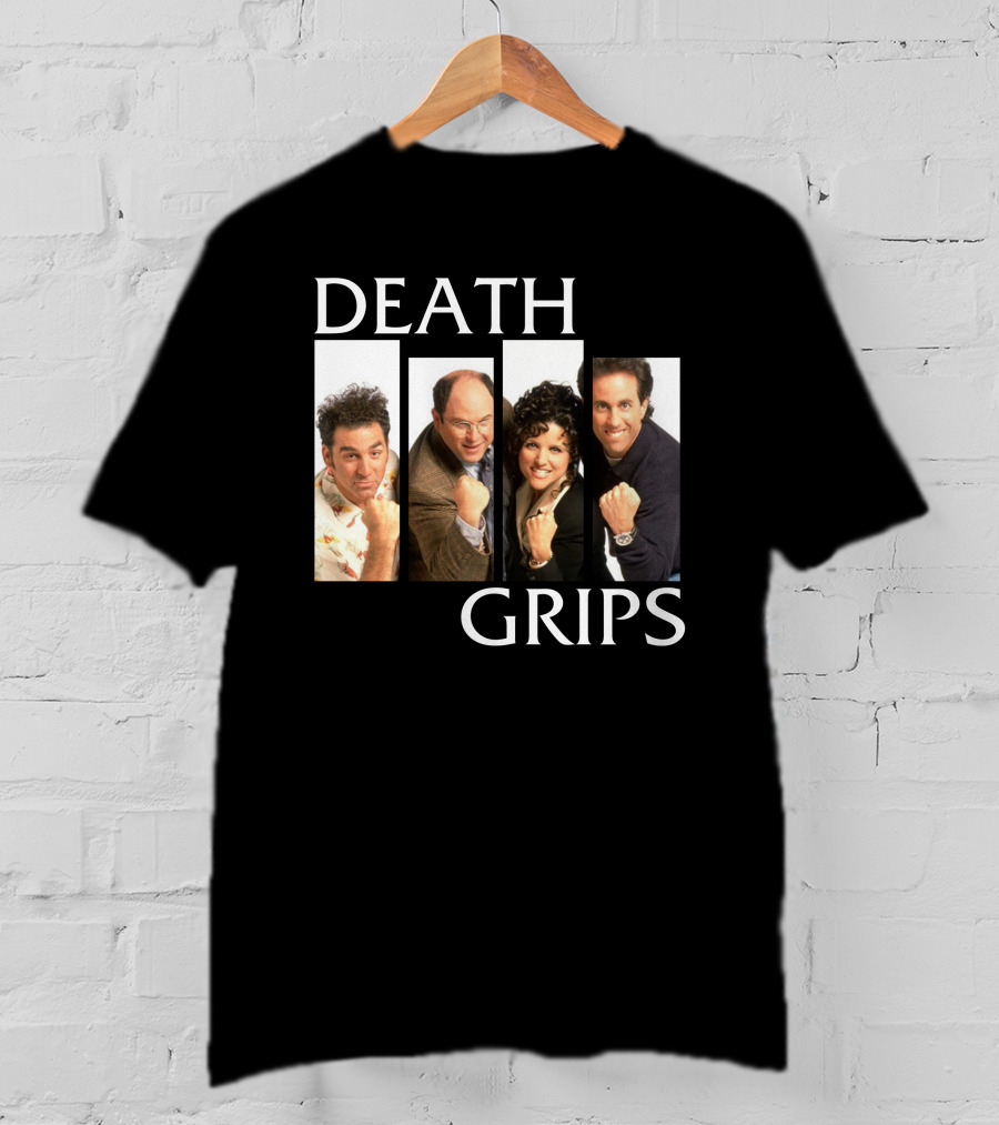 Death Grips Seinfeld Crossover Characters Fist Pose T-Shirt