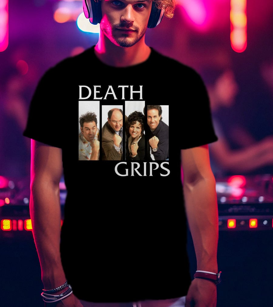 Death Grips Seinfeld Crossover Characters Fist Pose T-Shirt