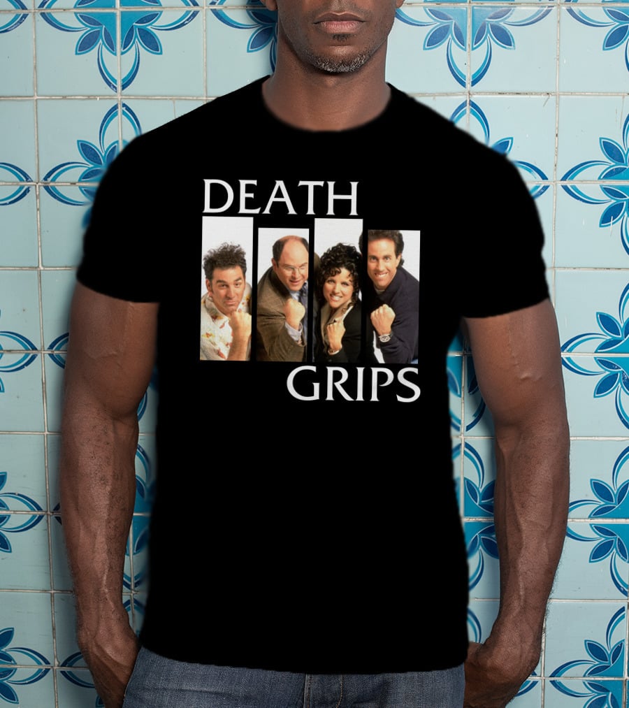 Death Grips Seinfeld Crossover Characters Fist Pose T-Shirt