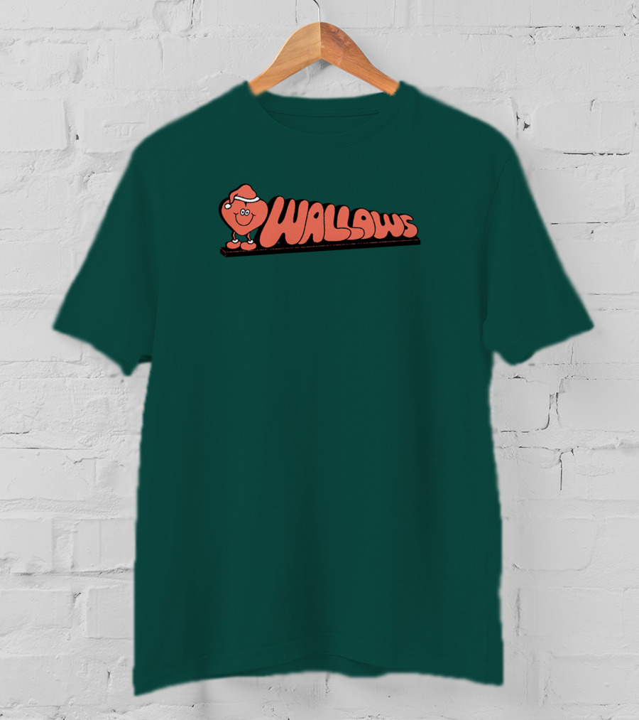 Wallows Holiday Love Music Merch Santa Heart T-Shirt