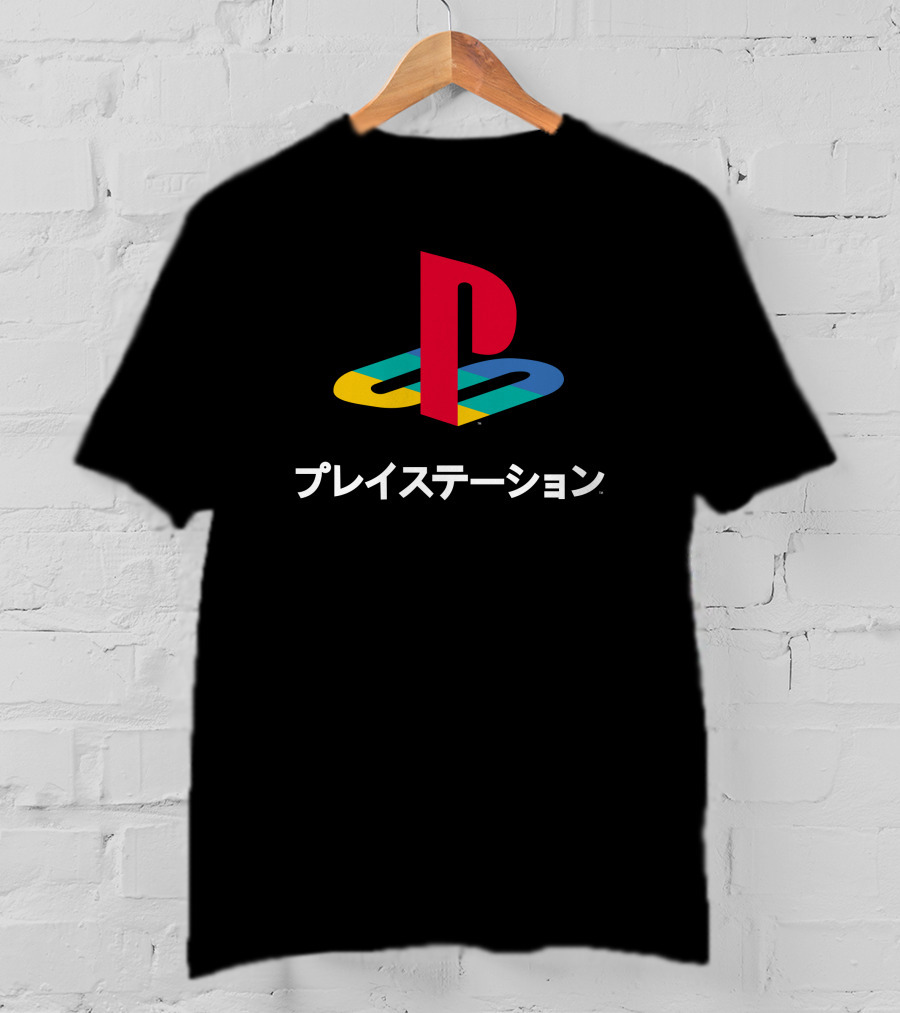 Cory Barlog Playstation Logo Japanese T-Shirt