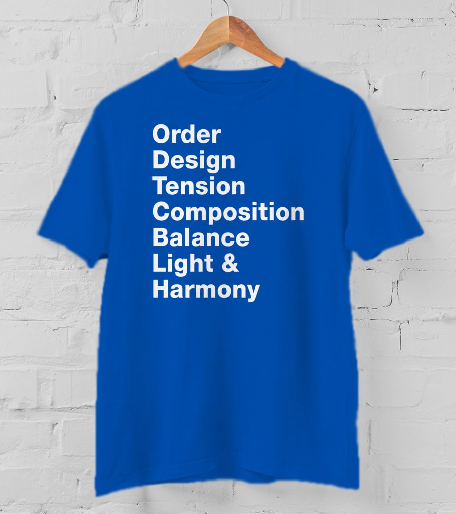 Order Design Tension Composition Balance Light And Harmony T-Shirt