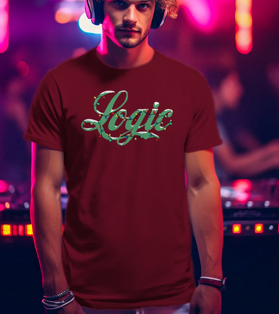 Logic Merch Holiday Lights Script Collection T-Shirt