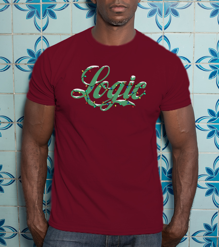 Logic Merch Holiday Lights Script Collection T-Shirt