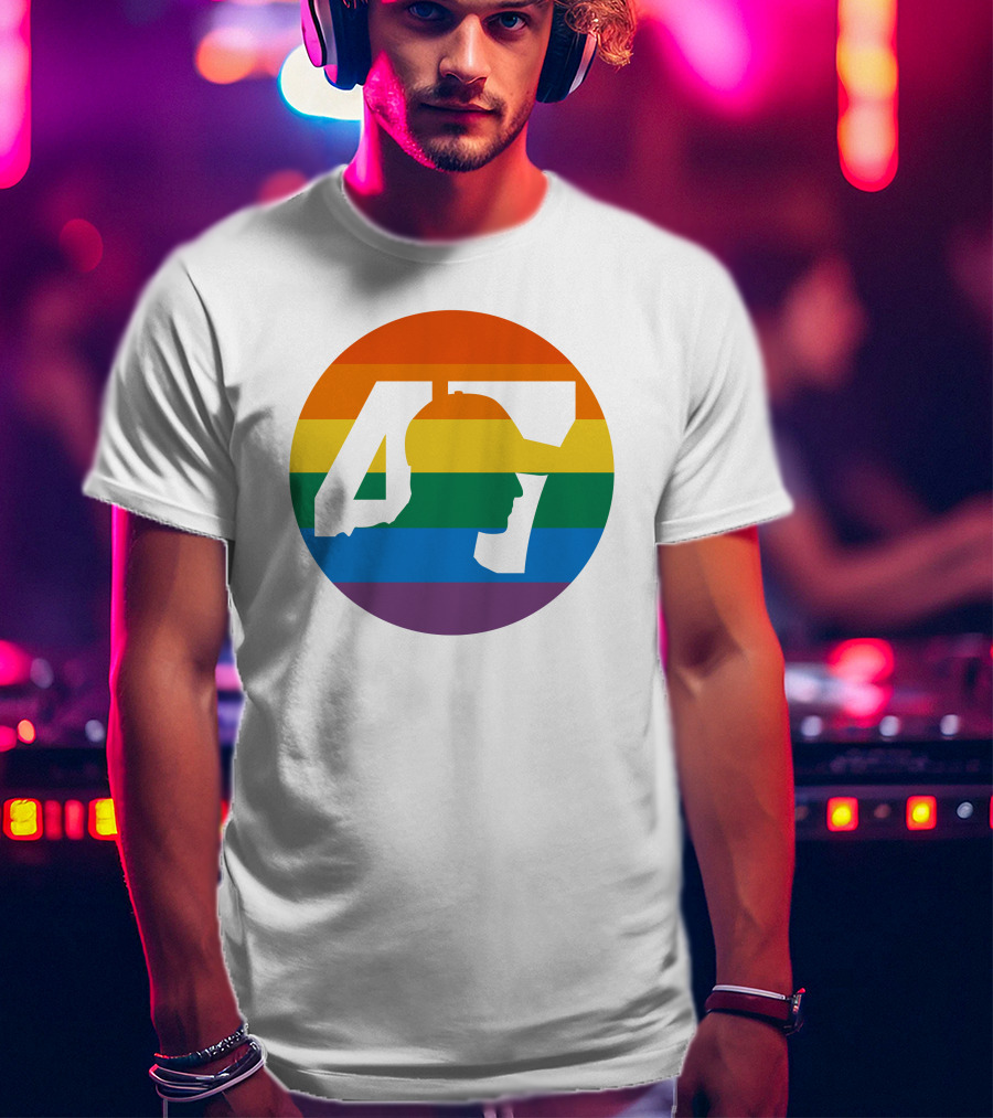 Mick Schumacher Rainbow Circle 47 Pride T-Shirt