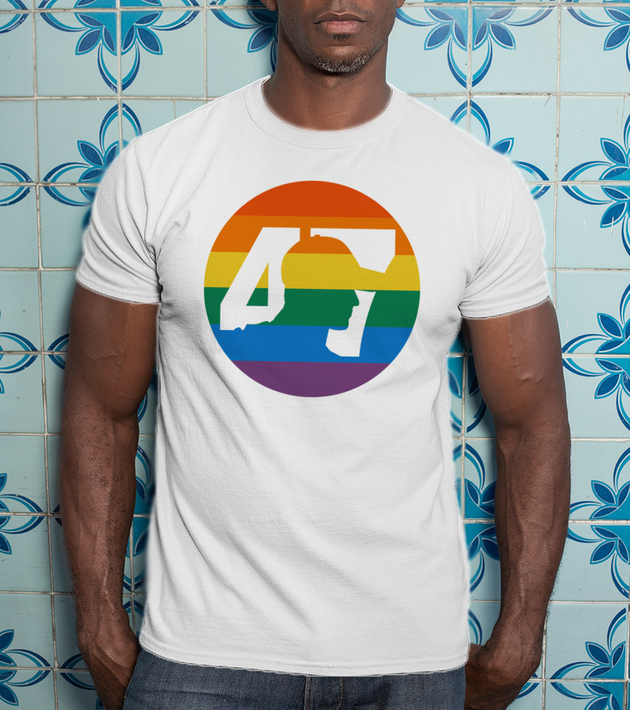 Mick Schumacher Rainbow Circle 47 Pride T-Shirt