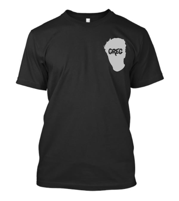 Danny Gonzalez Merch Greg Text Silhouette Pigment Dyed T-Shirt