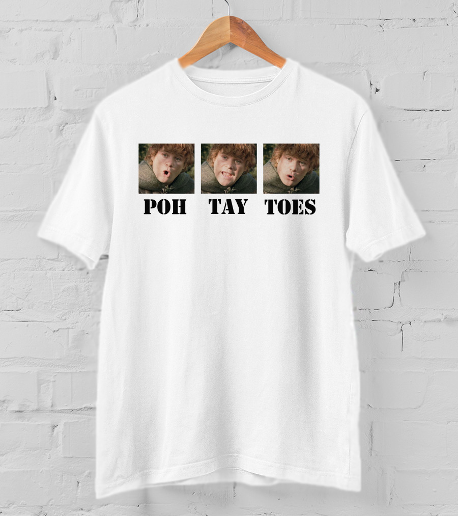 POH TAY TOES Samwise Gamgee Lord Of The Rings T-Shirt
