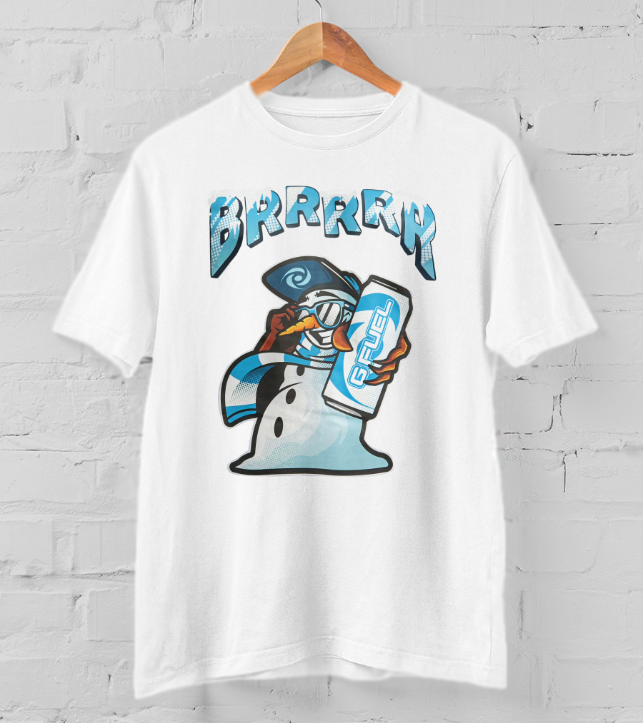 G Fuel Brrrrr Snowman Energy Drink Winter Theme Meta Threads T-Shirt
