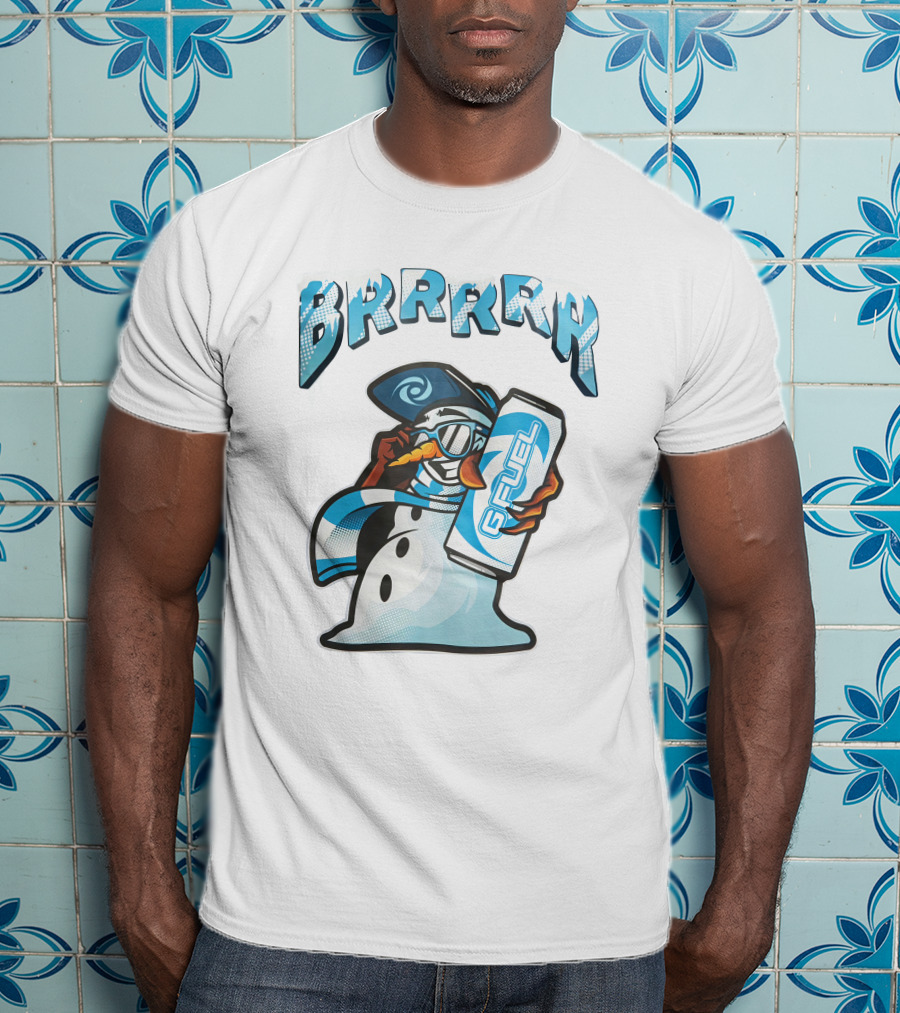 G Fuel Brrrrr Snowman Energy Drink Winter Theme Meta Threads T-Shirt