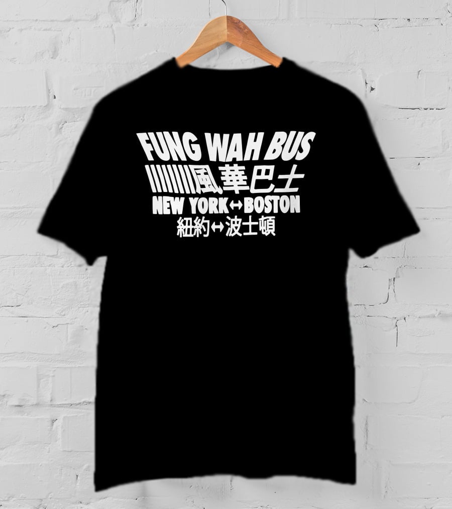 Fung Wah Bus New York↔Boston Iconic Transit Journey T-Shirt