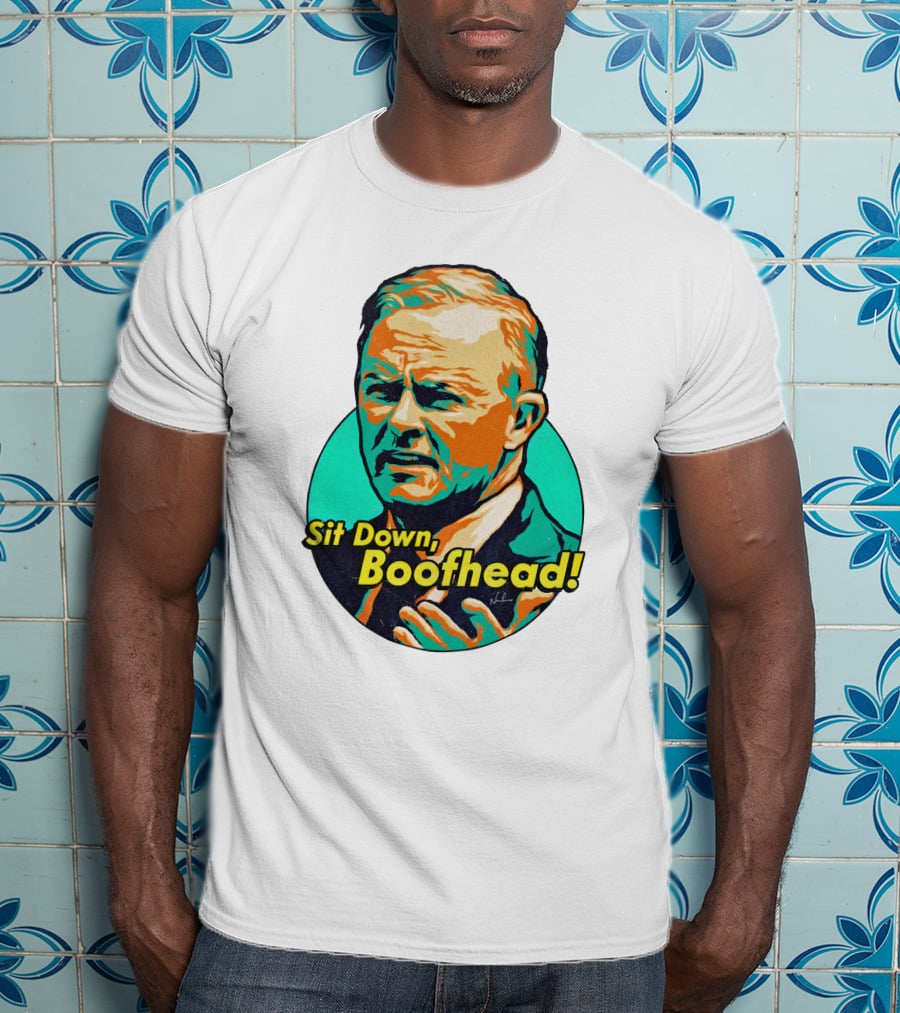 Sit Down Boofhead Scott Morrison Pop T-Shirt