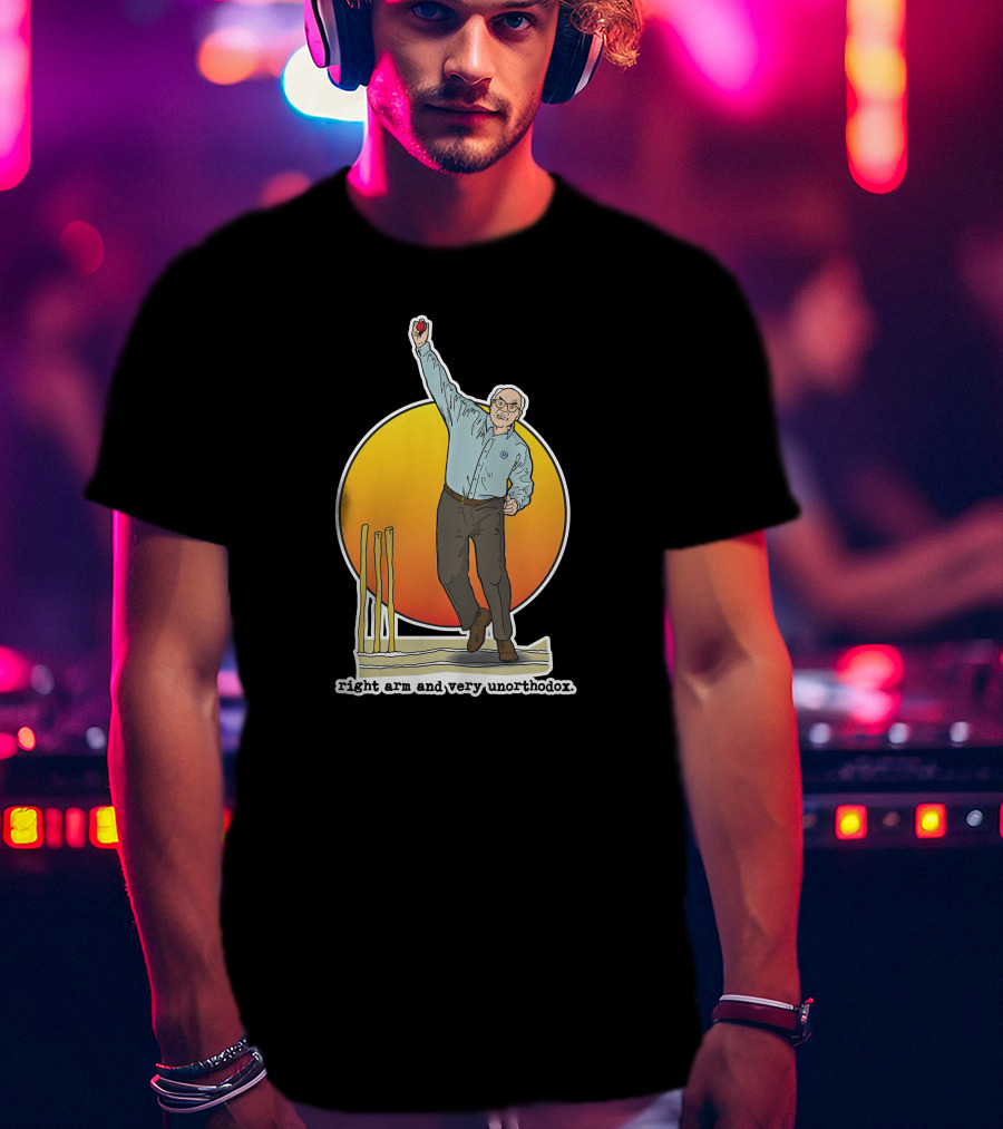 Right Arm And Very Unorthodox Bowling Stumps T-Shirt