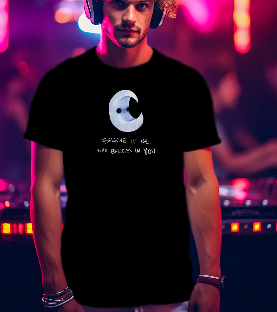 Wunderworld Merch Night Capsule Moon Believe In Me Who Believes In You T-Shirt