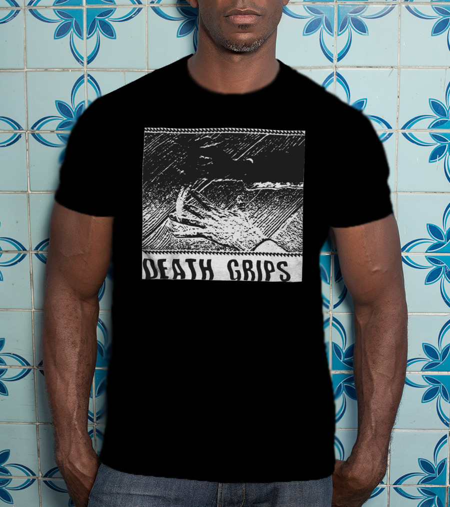Death Grips Talented Merch Black And White Hand T-Shirt