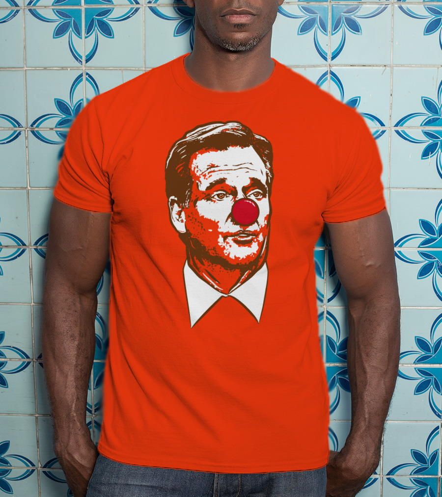 Cle Clown NFL Roger Goodell Red Nose Satire T-Shirt