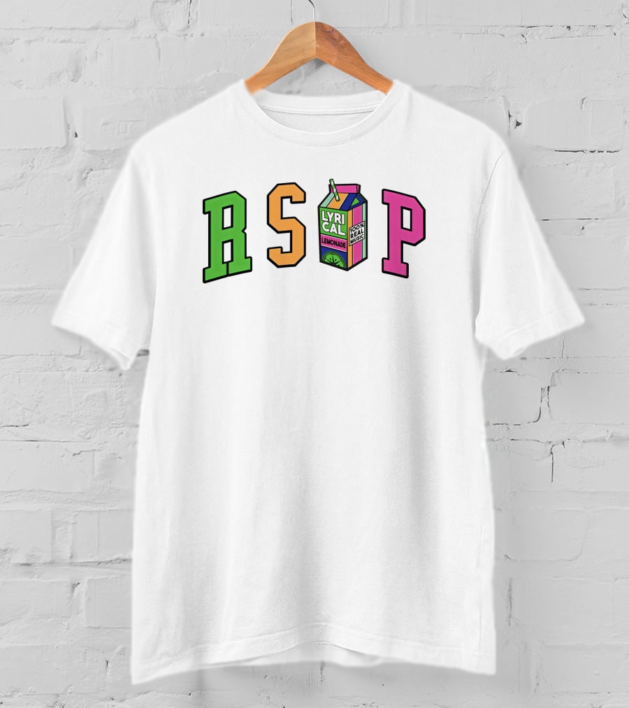 RSVP Lyrical Lemonade Drink Box Logo Cream Merch T-Shirt